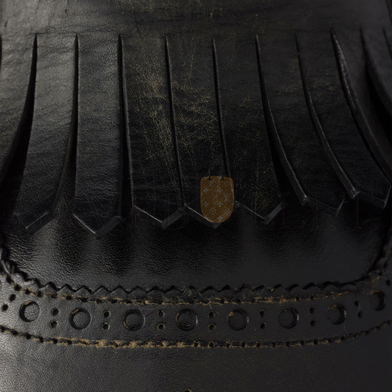 PRADA SHUFFLE FRINGED LEATHER MULES 1S973N